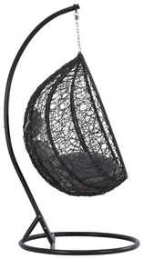 Noela sötétszürke műrattan függőfotel - Bonami Selection