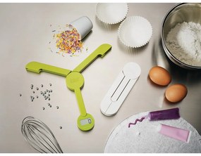 TriScale fehér összecsukható digitális konyhai mérleg - Joseph Joseph