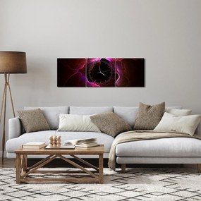 Kép - felhős absztrakció (órával) (90x30 cm)