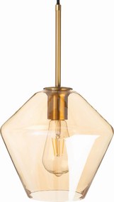 Függő lámpa üveg borostyán Paris kicsi