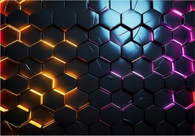 Ifjúsági 3D Fotótapéta Hexagonok Fiúknak Fali Tapéta 150x105