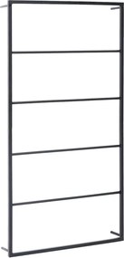 vidaXL fekete acél törölközőtartó 60 x 10 x 116 cm