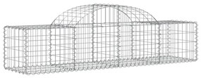 40 db íves horganyzott vas gabion kosár 200x50x40/60 cm