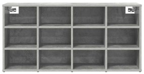Cipősszekrény polcokkal Beton szürke 103 x 30 x 51 cm Faanyag