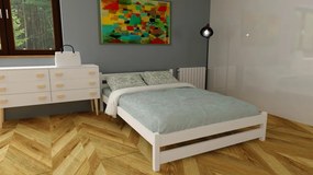 Kamilla Fehér fenyő ágykeret 120x200 + ajándék ágyráccsal