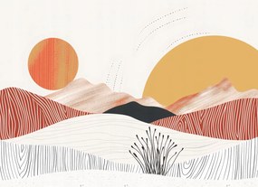 Poszter 55x40cm Táncoló Nap