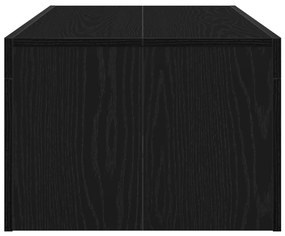 Fekete Tölgy Kávézóasztal 102x50x35 cm Műanyag Fa