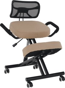 Ergonomikus zsámoly, bézs/fekete, RUFUS