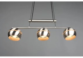 Trio - Csillár zsinóron FLETCHER 3xE14/40W/230V matt króm