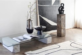 Fekete-elefántcsont színű kőedény tál ø 31,5 cm By Hand – Mette Ditmer Denmark