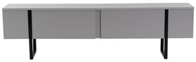 TV szekrény Serenity - Grey, Fekete