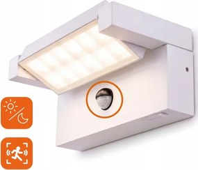 LED kültéri fali lámpa érzékelővel LED/25W/230V IP54 fehér
