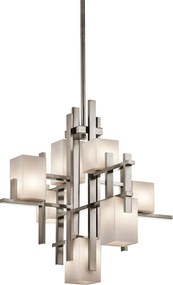 Kichler modern csillár city lights fehér nikkel elskl-city-lights7a