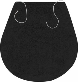 3 darabos antracitszürke szövet fürdőszobaszőnyeg-garnitúra