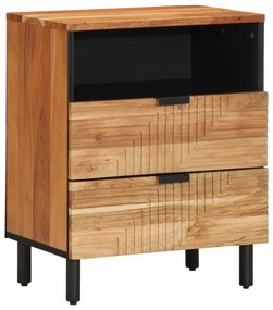 Éjjeliszekrény fiókkal Barna 50 x 33 x 62 cm Tömör akácfa