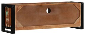 TV szekrény 100x30x35 cm tömörfa, újrahasznosított fa