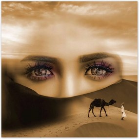 Poszterek 30x30 Sivatag Szemek Csaj Szépia