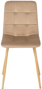 Bézs Bársony Étkezőszék. FREDY