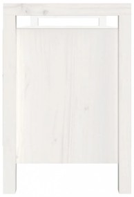 fehér tömör fenyőfa előszoba pad 110 x 40 x 60 cm