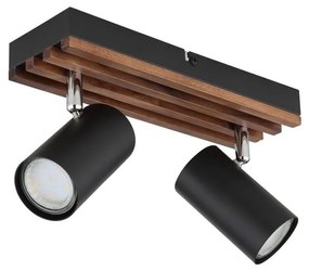 Globo 57909-2 - Spotlámpa KAYDEN 2xGU10/25W/230V fekete