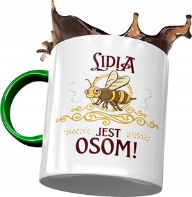 Zöld Bögre Lídia Feleség Barátnő Ajándék Nyomtatott Fotóval