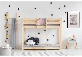 Emeletes fenyőfa gyerekágy 70x140 cm CLP - Adeko