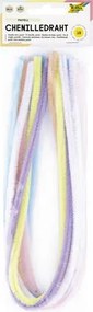 Zseníilia drót, 50 cm, FOLIA, 10 különböző pasztell szín (FL77897)