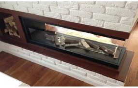 InFire - Sarok BIO kandalló100x50 cm 3kW bifaciális