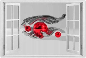 Poszterek 120x80 Piros gömbök a kézben