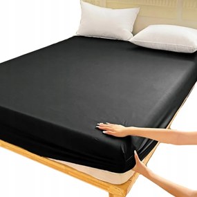 200X220 Mikroszálas Gumis Lepedő Gierekhoff Vastag Fekete