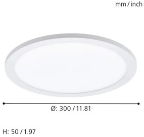 Eglo 97958 - LED RGBW mennyezeti lámpa SARSINA-C LED/16W/230V + távirányító