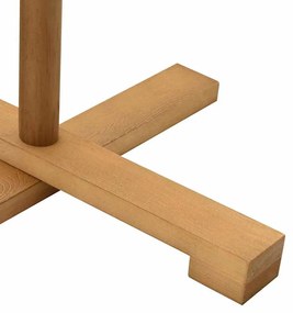 Fából készült Karácsonyfa állvánnyal Barna 125 cm Tömör fenyőfa