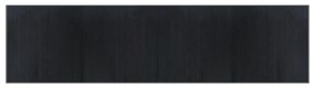 négyszögletű szürke bambusz szőnyeg 100 x 400 cm