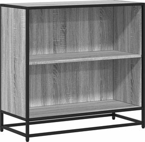 vidaXL szürke sonoma színű szerelt fa könyvszekrény 80,5x35x76 cm