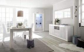 URBINO Fehérített fenyő Bővíthető Étkezőasztal 137-185cm