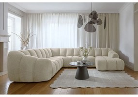 Bézs sarokkanapé (bal oldali-U alakú) Shell – Miuform