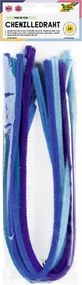 Zseníilia drót, 50 cm, FOLIA Colour Tone Mix, 10 kék árnyalat (FL77893)