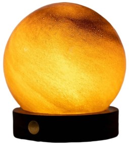 Sötétbarna USB fénydekoráció ø 8 cm Sand Storm – Gingko