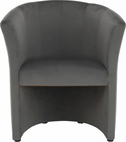 Klub fotel, szürke anyag, CUBA