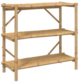 vidaXL 3 szintes bambusz polc 100 x 40 x 90 cm