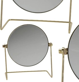 Tükör 20x18 CM Fürdőszobái Kerek Kozmetikai Tükör Sminkeléshez Keretben