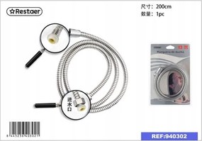 Rozsdamentes acél zuhanytömlő 2m tartósság és rugalmasság