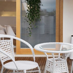 Kerti bútor szett LT3922 fehér rattan