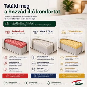 Ortho-Sleepy Light Memory 18 cm magas matrac 2 cm memory Bamboo huzattal / 90x200 cm