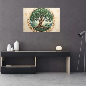 Kép – Fonott életfa (90x60 cm)