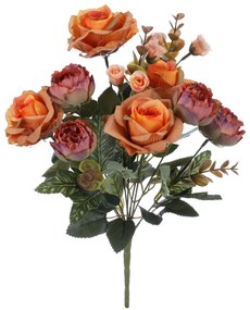 Csokor rózsa, narancssárga, 26 x 36 cm
