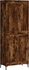 vidaXL füstös tölgy színű szerelt fa magasszekrény 69,5 x 34 x 180 cm
