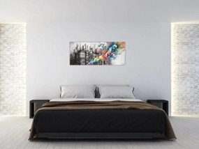Kép - Ipari élet (120x50 cm)