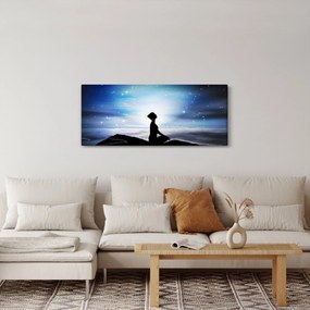 Meditáló nő képe (120x50 cm)