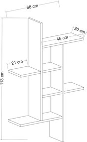 Madakaskar fali polc, 68 cm